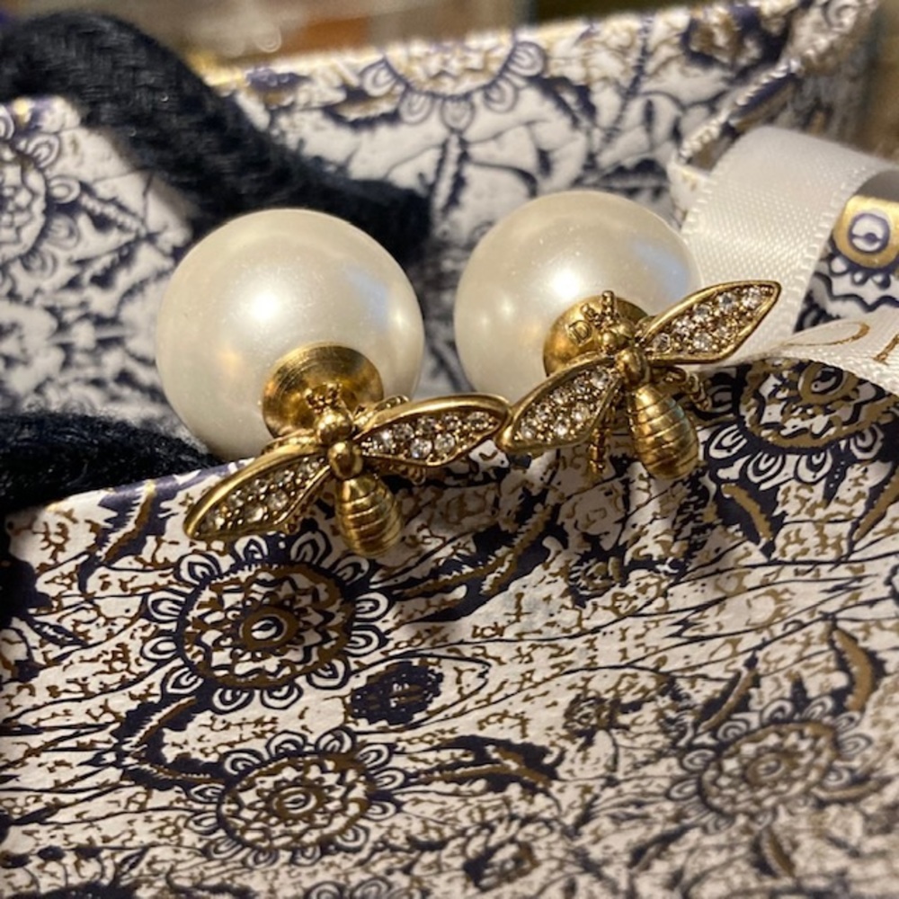 Christian Dior Tribale earrings, bee motif